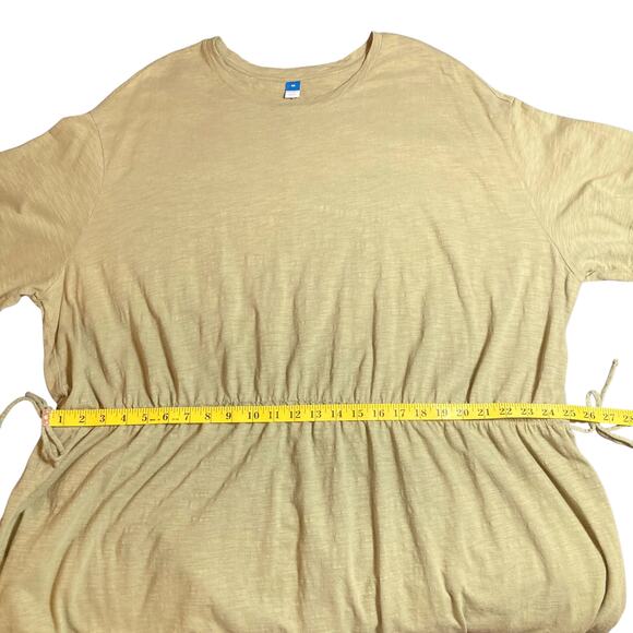 Old Navy Waist-Defined Slub-Knit T-Shirt Dress in Saguaro Green Size 4X EUC - Picture 7 of 10